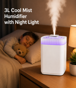 3L Cool Mist Humidifier with Night Light