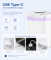 3L Cool Mist Humidifier with Night Light